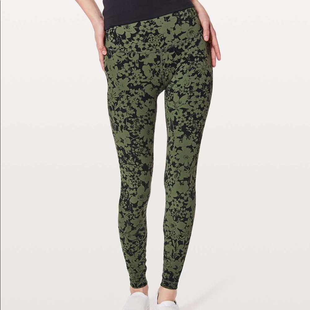 Lululemon align pant efflorescent barracks green - Picture 1 of 5